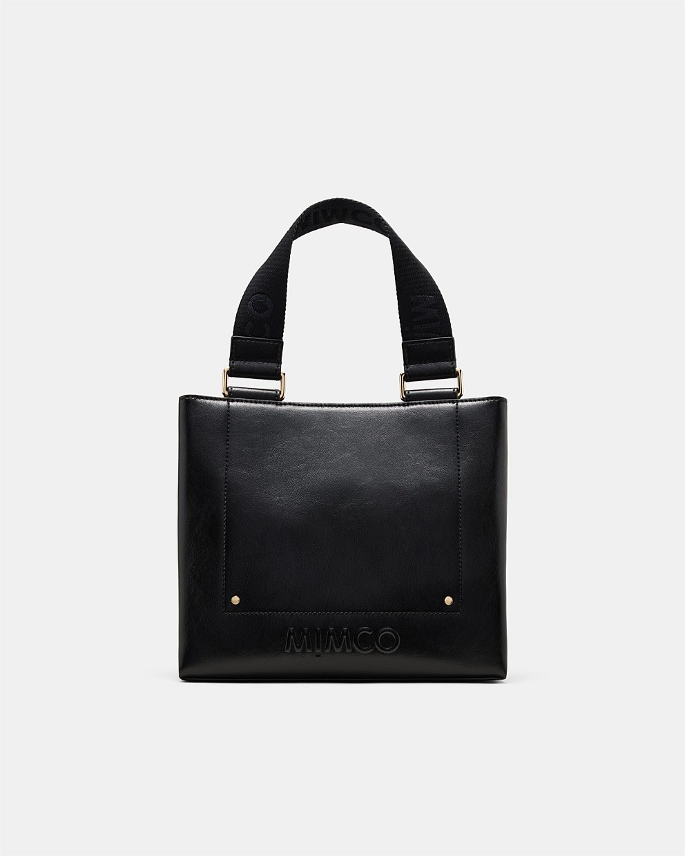 【MIMCO】Cremorne Mini Tote Bag/グロッシーレザー/ミニトート Black Light Gold Cremorne Mini Tote Bag - Tote Bags | Mimco