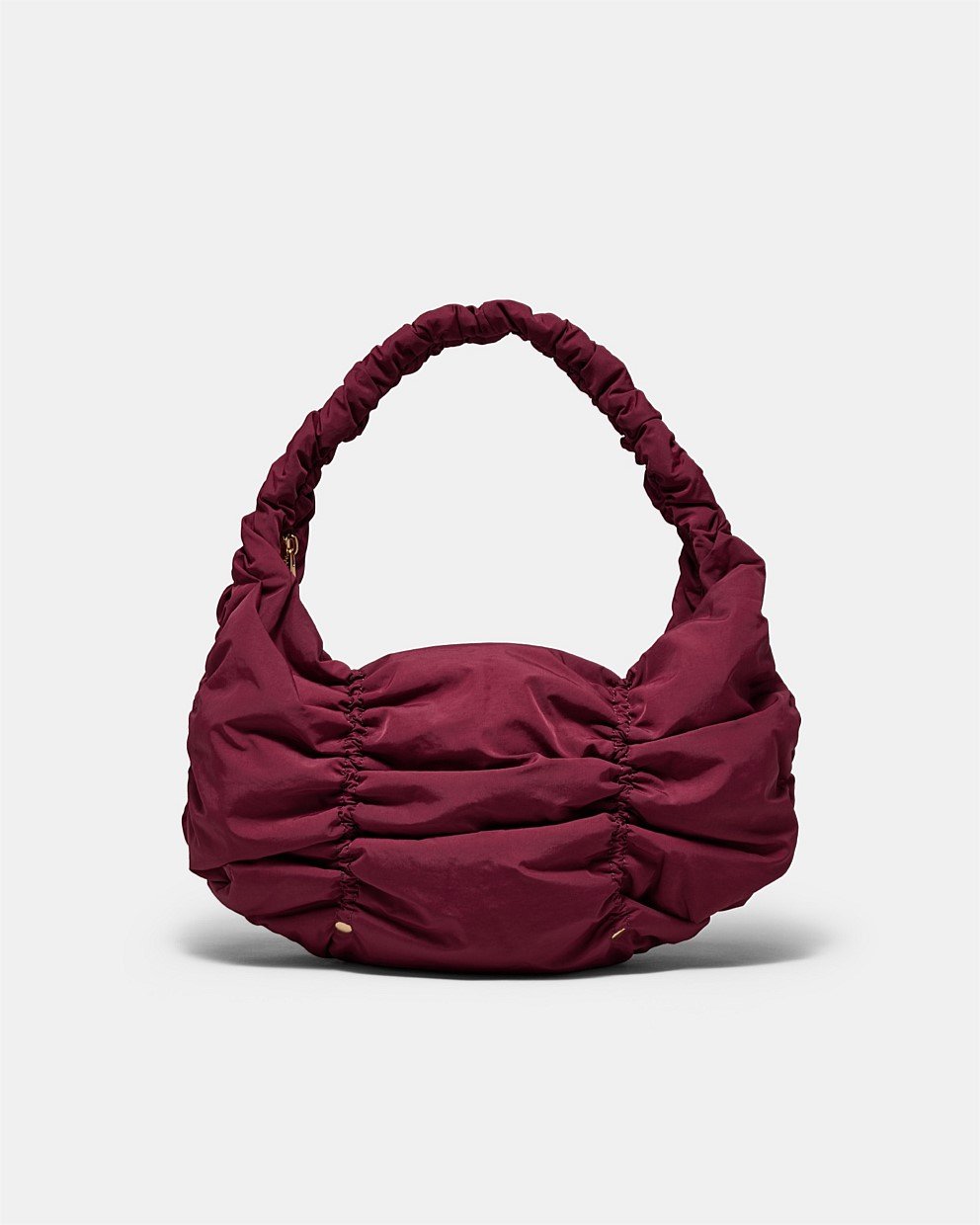 【MIMCO】Solace Crescent Bag/クレセント/ギャザー/2Way Claret Solace Crescent Bag - Shoulder & Hobo Bags | Mimco