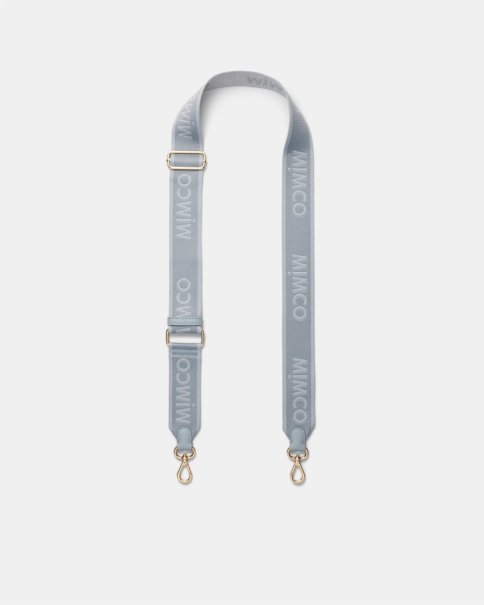 Dusty Blue Stripe Webbing Bag Strap Crossbody Bag Straps Mimco