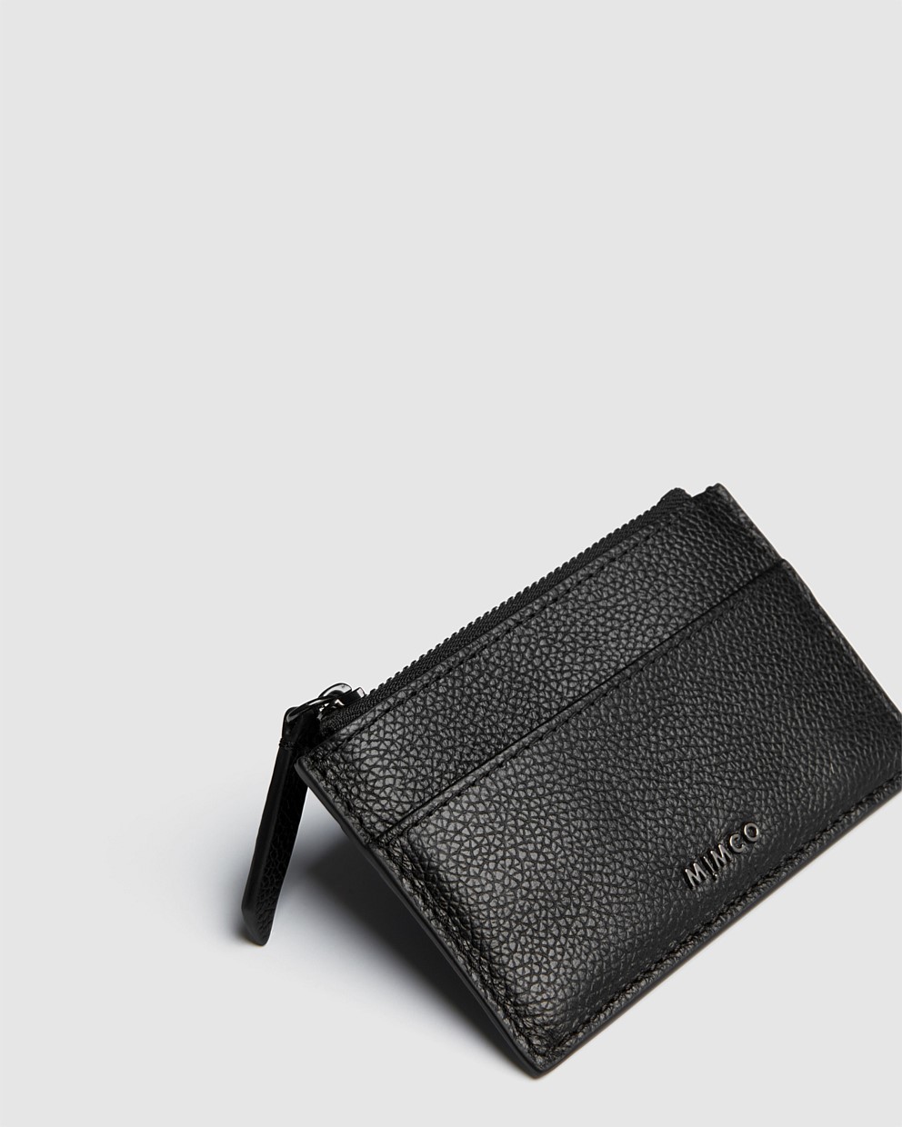 Black Gunmetal Classico Duo Card Wallet Card Holders Mimco