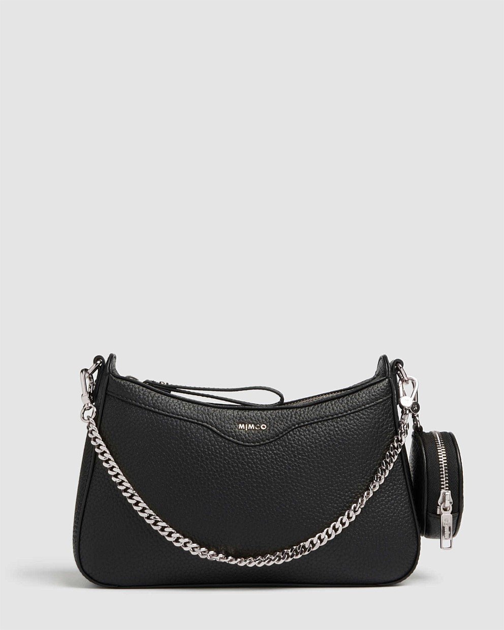 Black Silver Jett Crossbody Bag Crossbody Bags Mimco