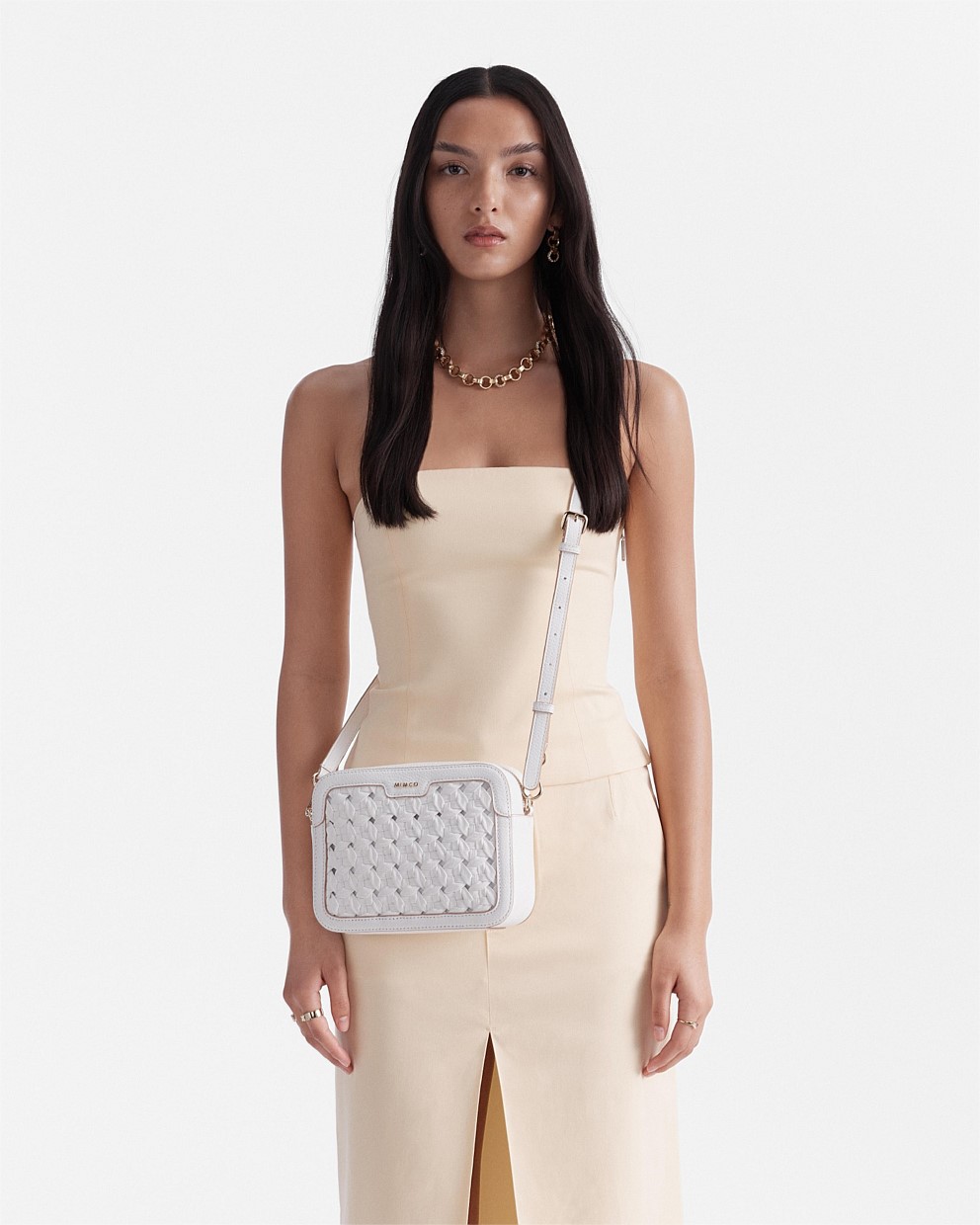 Mimco white online bag