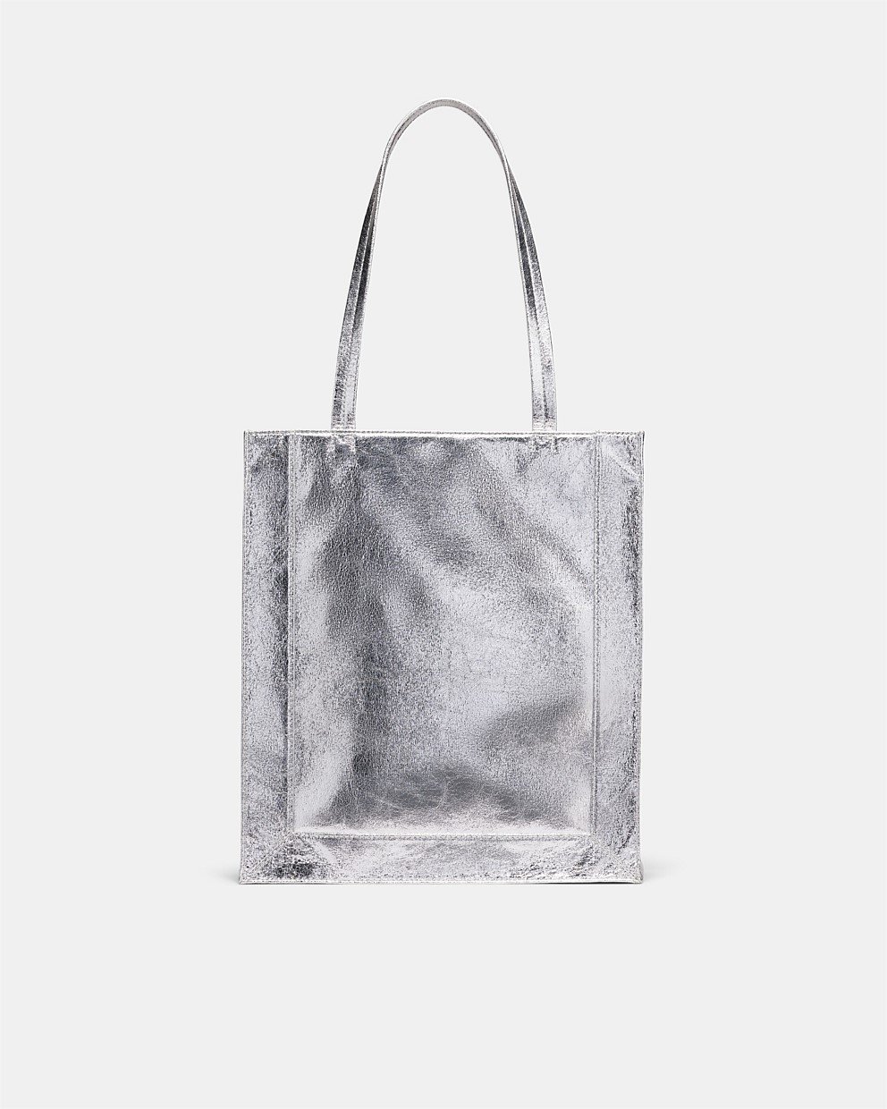 Silver shopper top