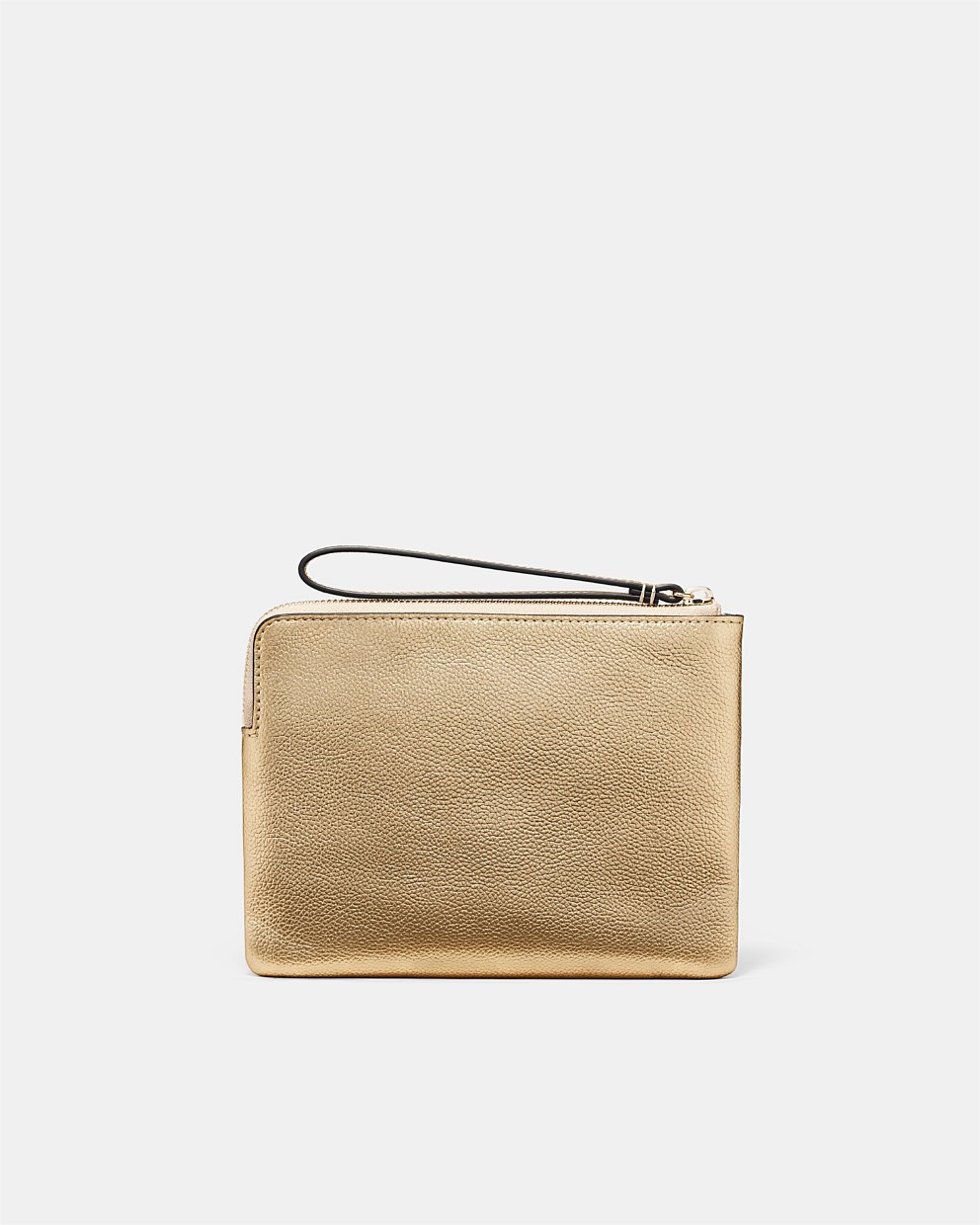 Mimco cheap gold clutch