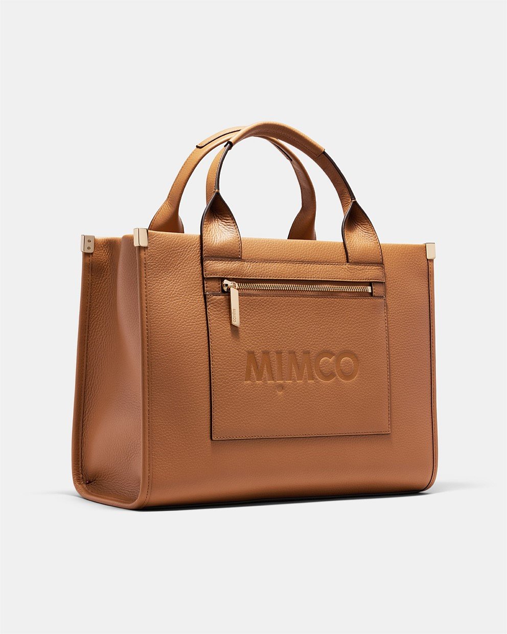 Caramel Patch Leather Tote Bag Tote Bags Mimco