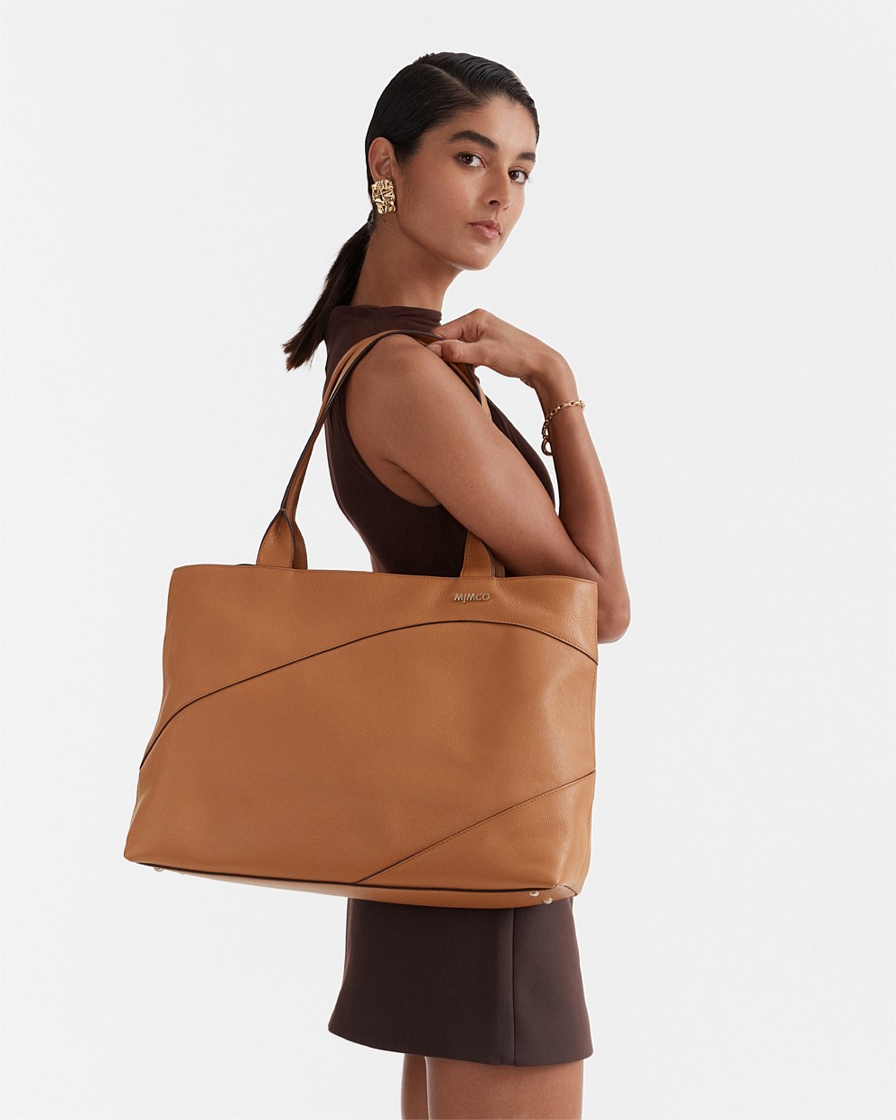 Caramel Solar Tote Bag Bags Mimco