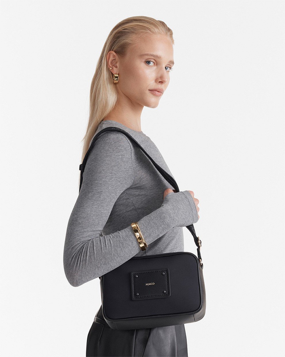 【MIMCO】Brunswick Crossbody Bag/クロスボディ/ネオプレン Black Light Gold Brunswick Crossbody Bag - Brunswick | Mimco