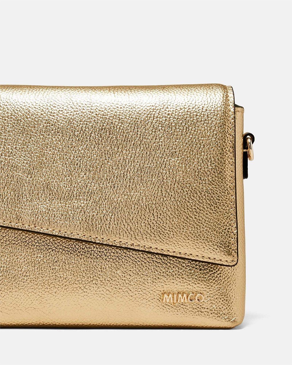 Light Gold Drift Flapover Shoulder Bag Bags Mimco