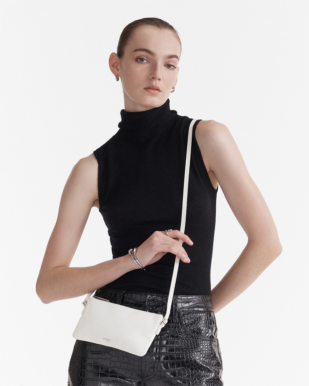 White Rhiannon Pouch Crossbody Bag - Wallets & Pouches | Mimco