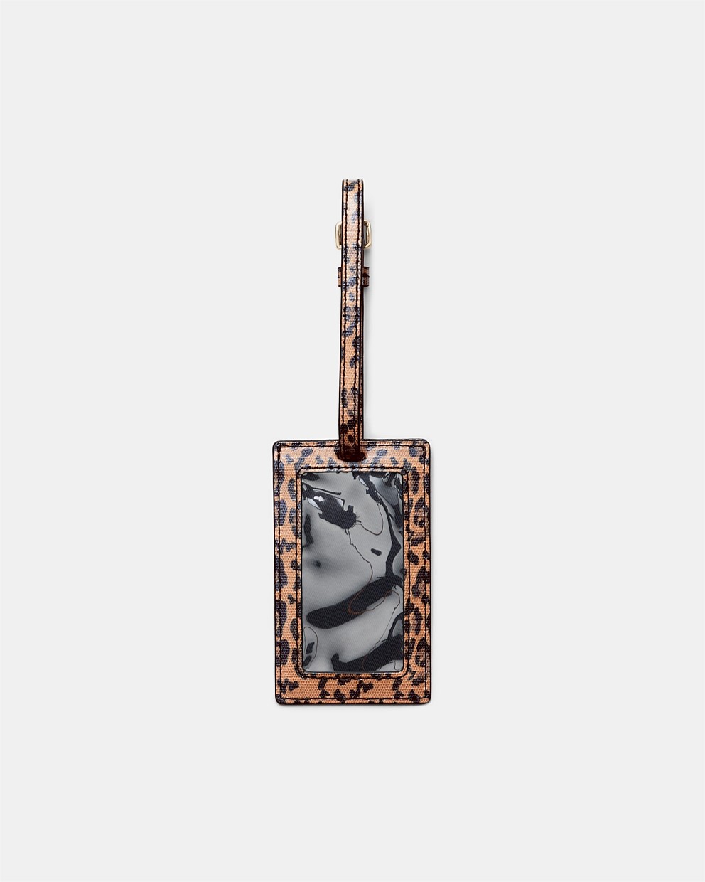 Leopard luggage tag online