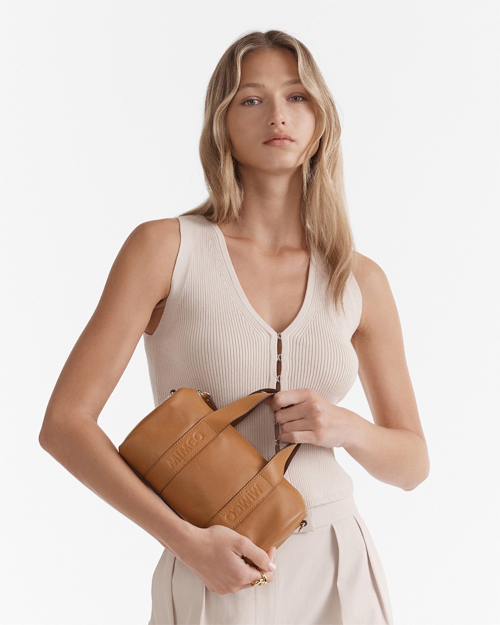 Tobacco Centre Stage Mini Bowler Bag - Crossbody Bags | Mimco