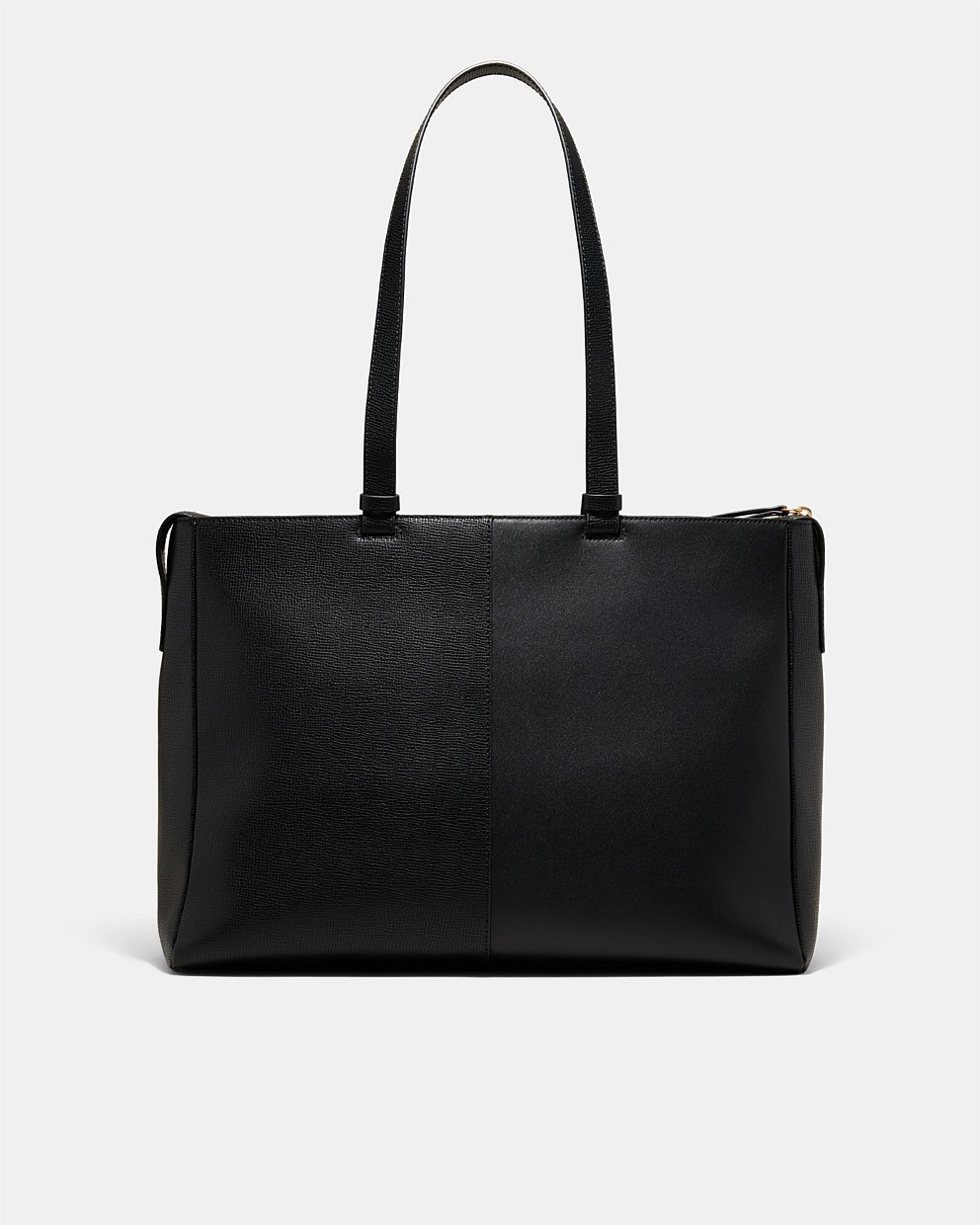 Black Brushed Lg Metro Worker Tote Bag - Tote Bags | Mimco