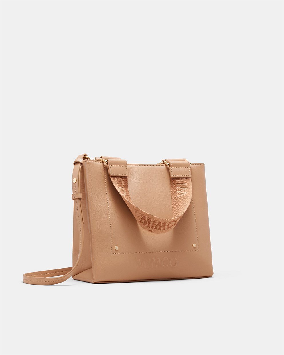 【MIMCO】Cremorne Mini Tote Bag/グロッシーレザー/ミニトート Black Light Gold Cremorne Mini Tote Bag - Tote Bags | Mimco