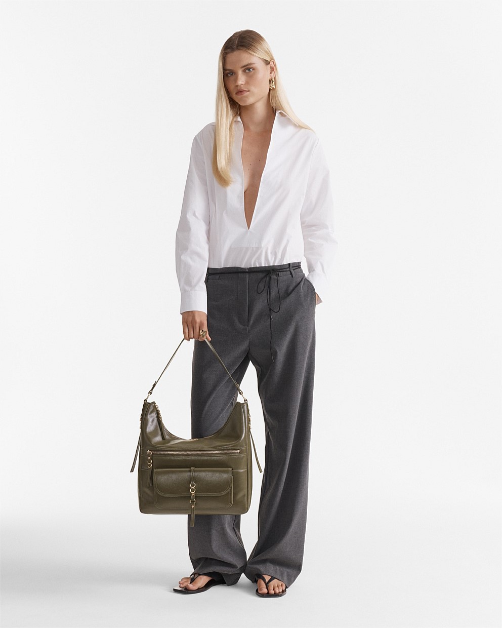 MIMCO ◆ Silvie Hobo Bag レザー バッグ ロゴ Mimco Silvie Hobo Bag | David Jones