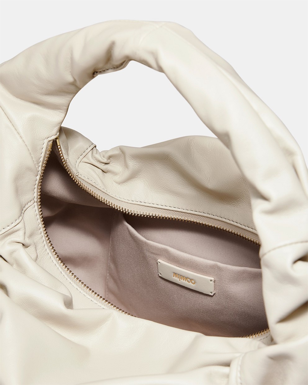 Oyster Solace Large Leather Crescent Bag Shoulder Hobo Bags