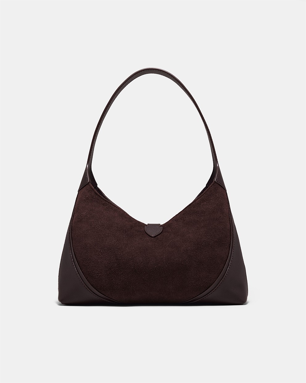 Bitter Chocolate Shield Shoulder Bag - Bags | Mimco